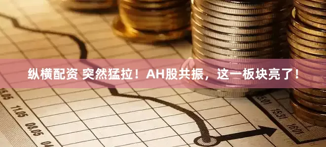 纵横配资 突然猛拉！AH股共振，这一板块亮了！