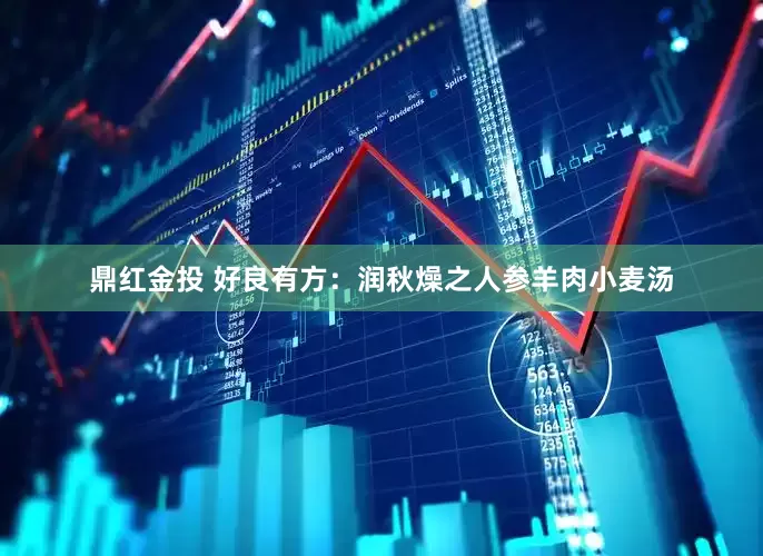 鼎红金投 好良有方：润秋燥之人参羊肉小麦汤